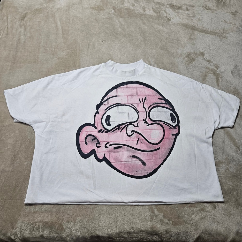 Billionaire Studios Bills Brain Tee XL White double layered Streetwear